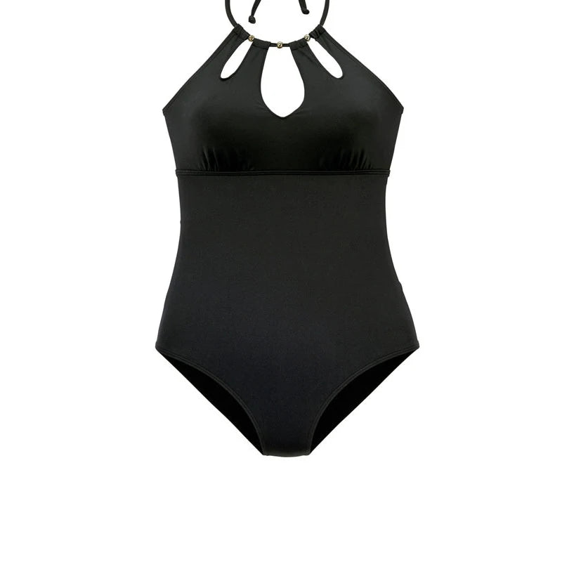 Solid Color One Piece Swimwear