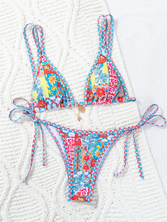 Colorful Printed Bikini