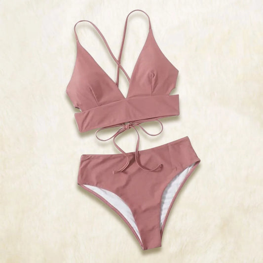 Solid Cotton Swimsuit