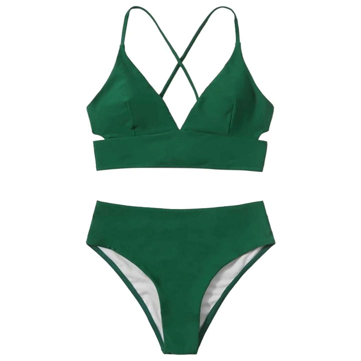 Solid Cotton Swimsuit