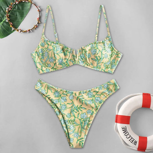 Floral Printed Bikini
