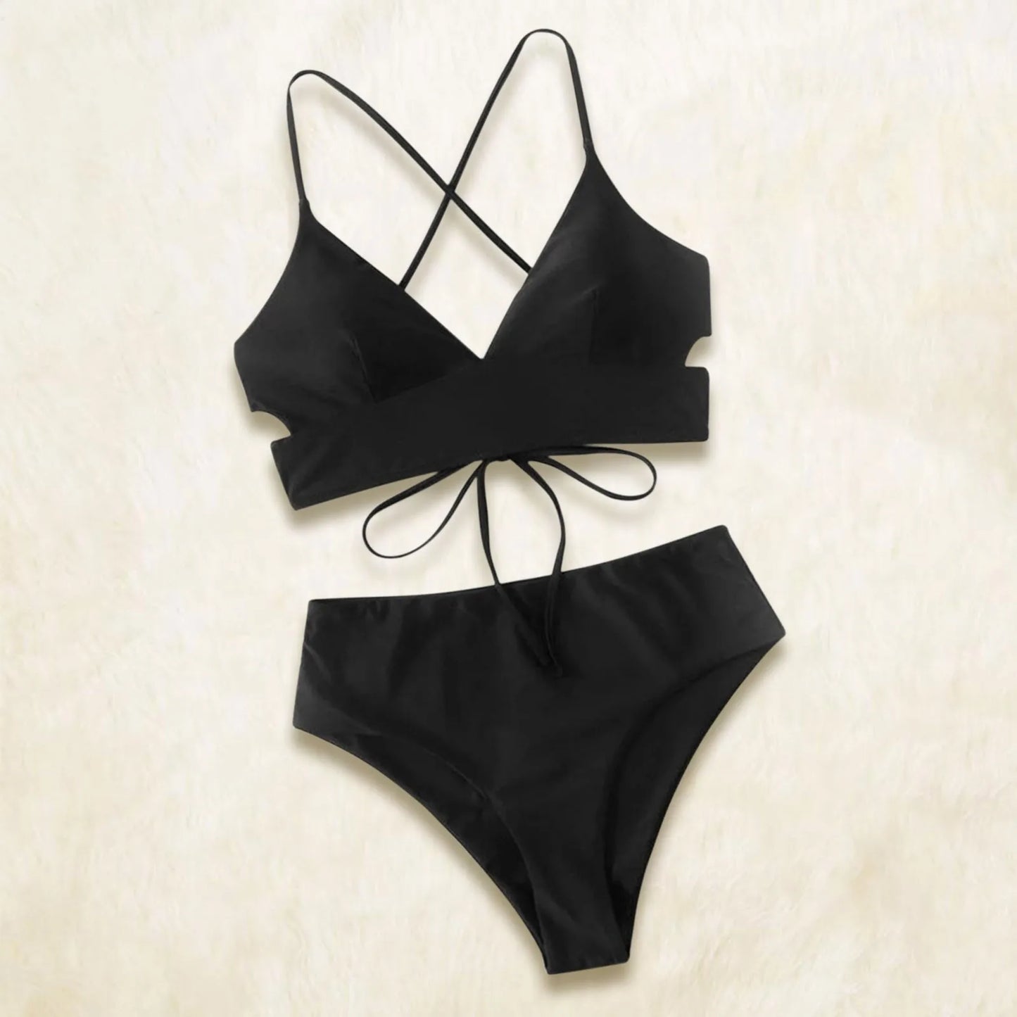 Solid Cotton Swimsuit