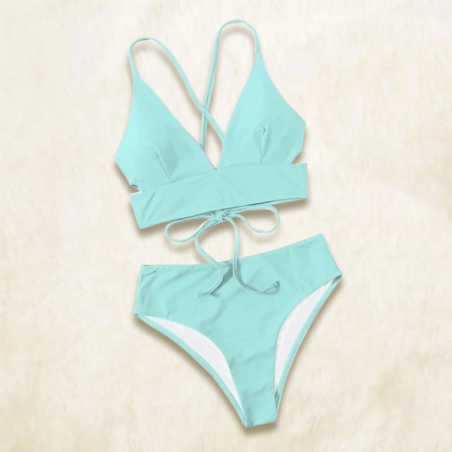 Solid Cotton Swimsuit