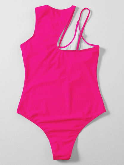 Sexy Neon Orange/Black Swimsuit