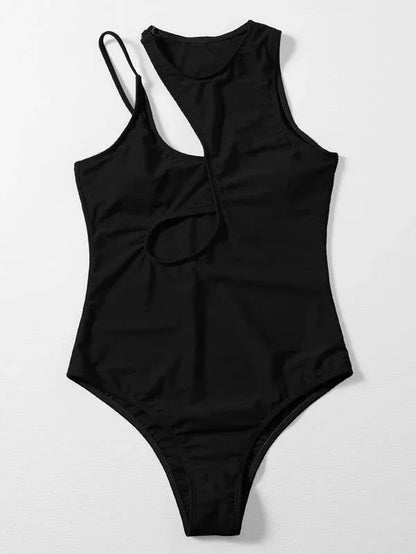 Sexy Neon Orange/Black Swimsuit
