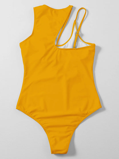 Sexy Neon Orange/Black Swimsuit