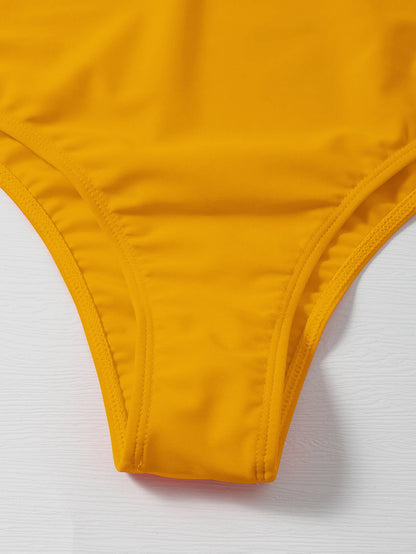 Sexy Neon Orange/Black Swimsuit