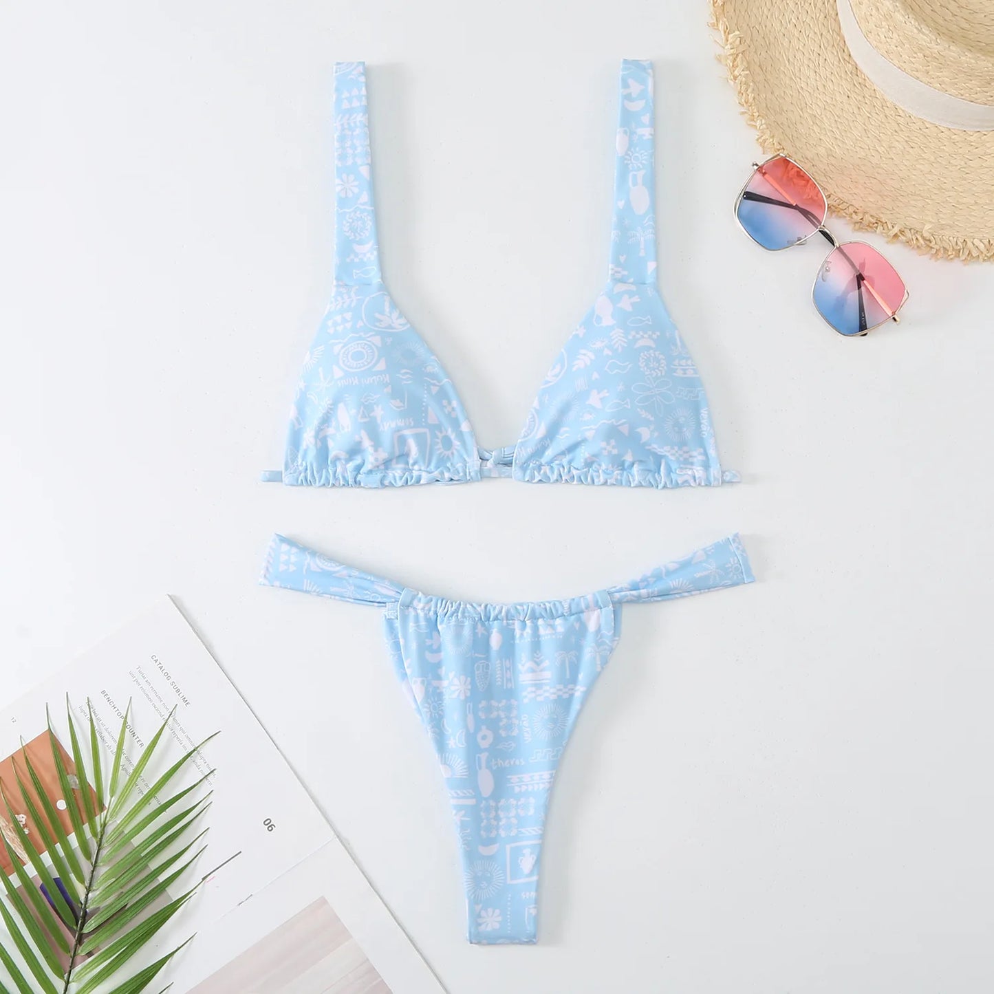 Flower Print Bikini