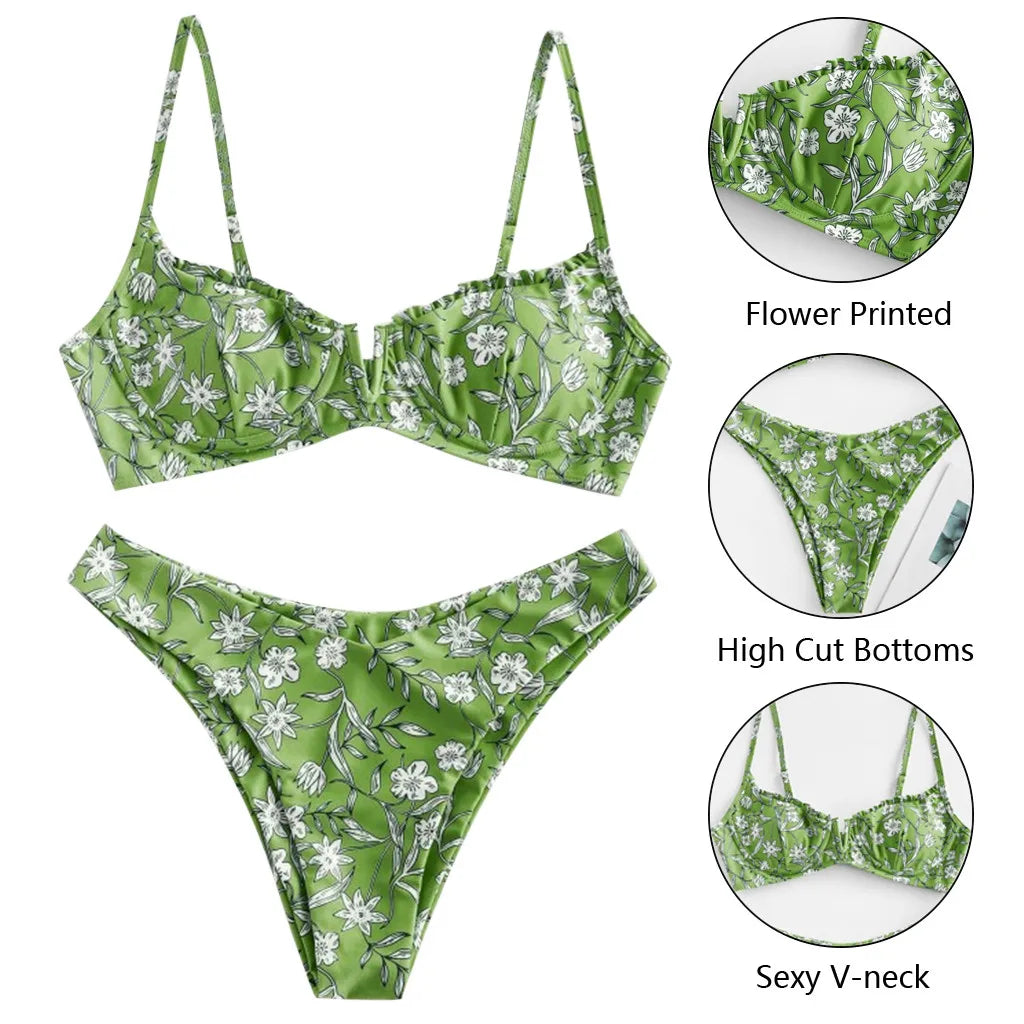Floral Printed Bikini