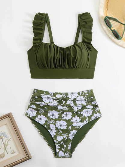 Lotus Leaf Split Bikini