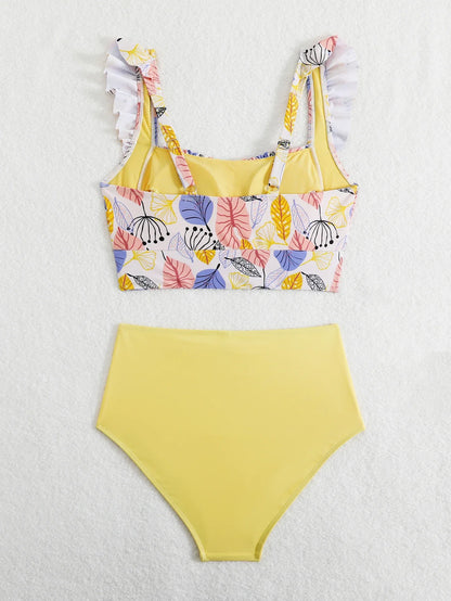 Lotus Leaf Split Bikini