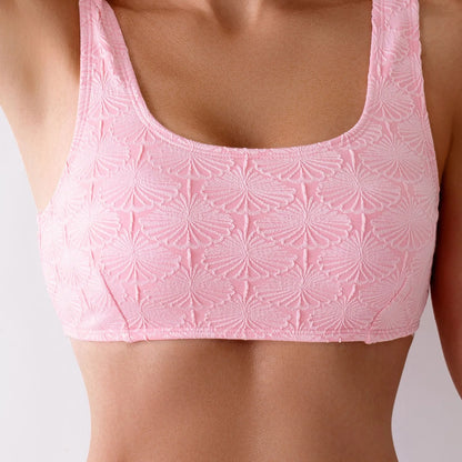 Solid Sporty Push Up Bikini