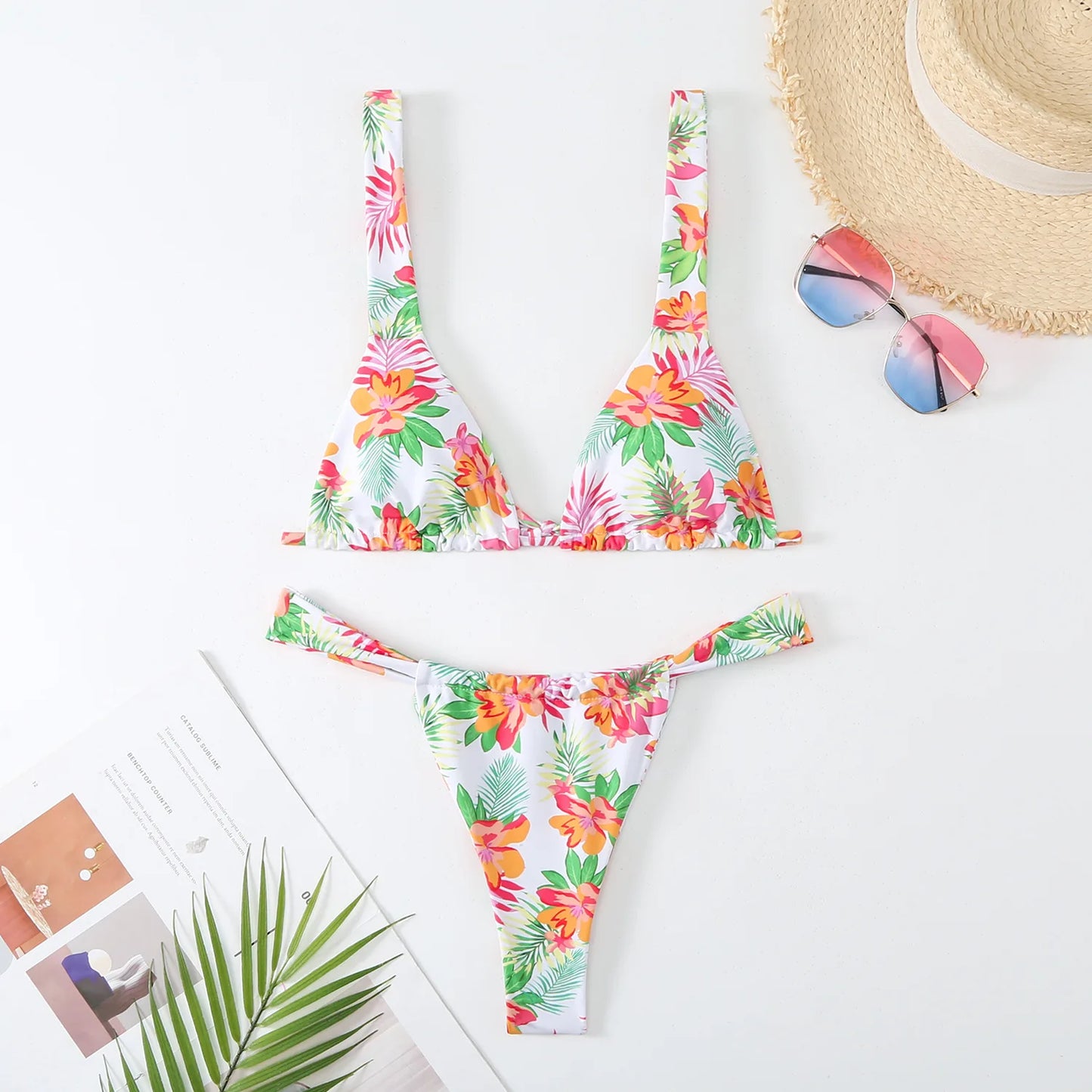 Flower Print Bikini