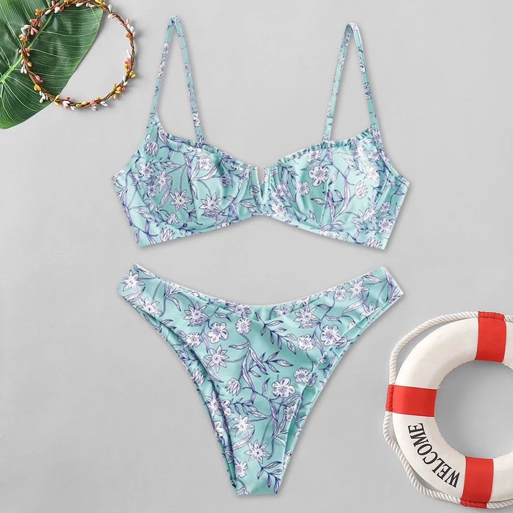 Floral Printed Bikini