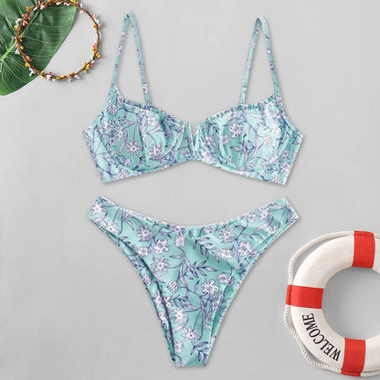 Floral Printed Bikini