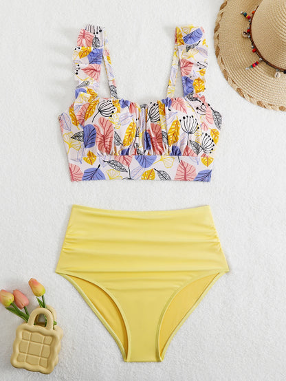 Lotus Leaf Split Bikini
