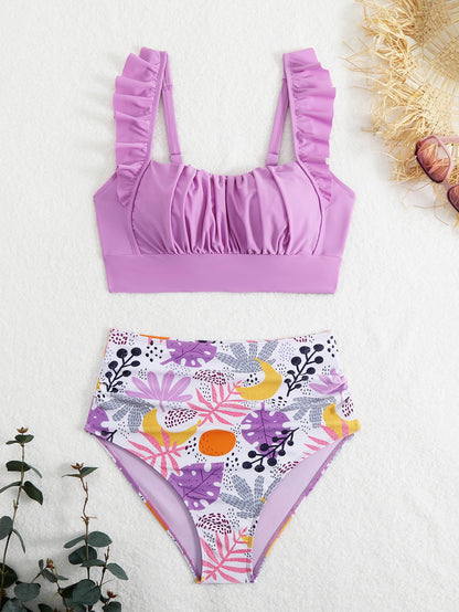 Lotus Leaf Split Bikini