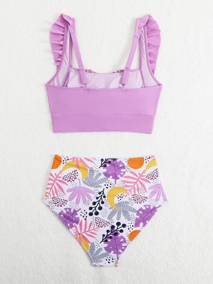 Lotus Leaf Split Bikini