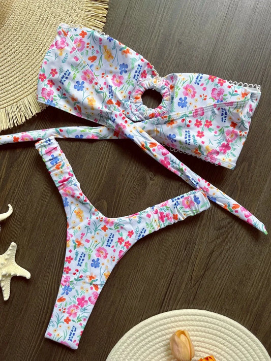Flower Print Bikini