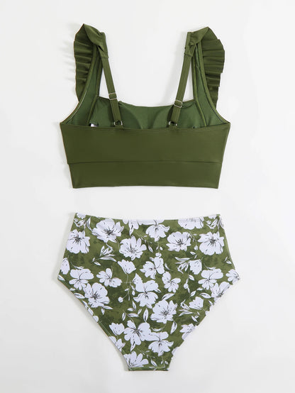 Lotus Leaf Split Bikini