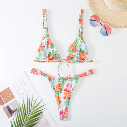 Flower Print Bikini
