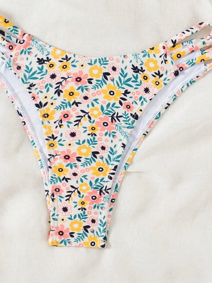 Bikini with Flower Pattern