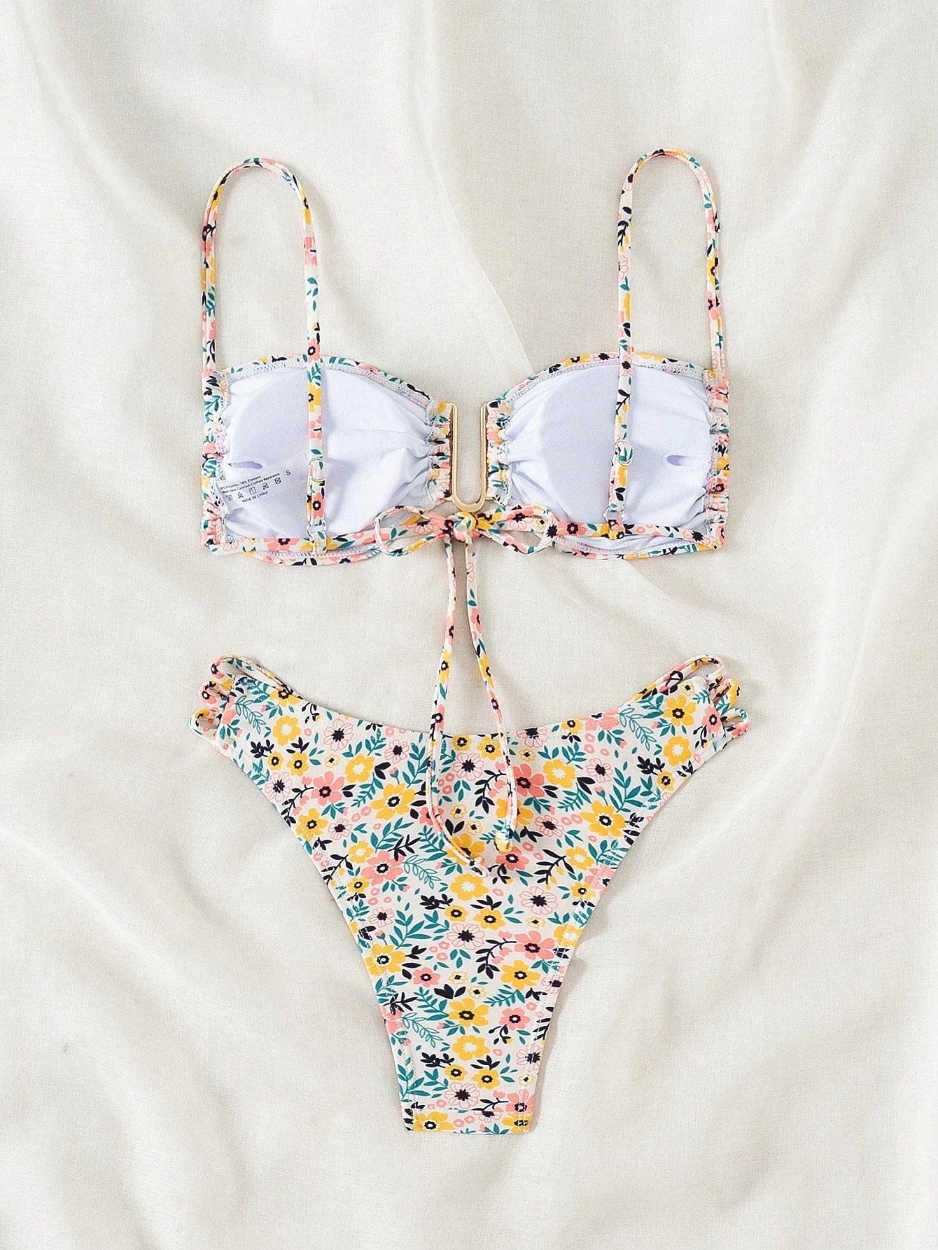 Bikini with Flower Pattern