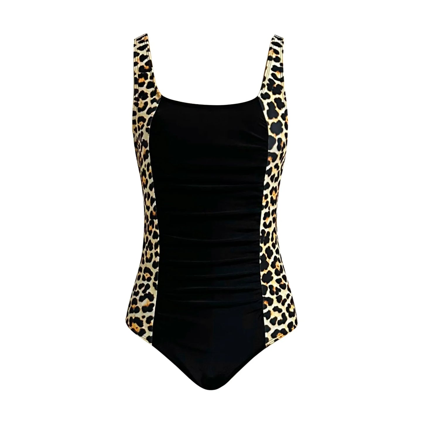 Leopard Print One Piece Swimsuit