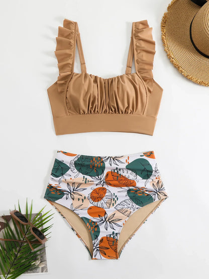 Lotus Leaf Split Bikini