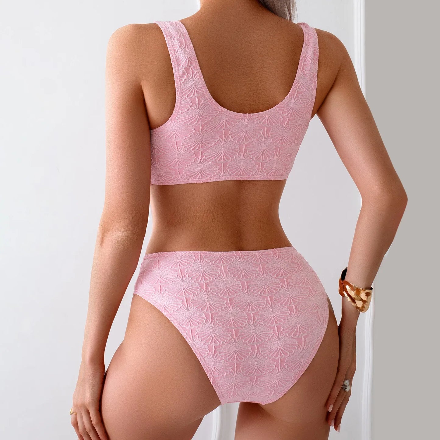 Solid Sporty Push Up Bikini