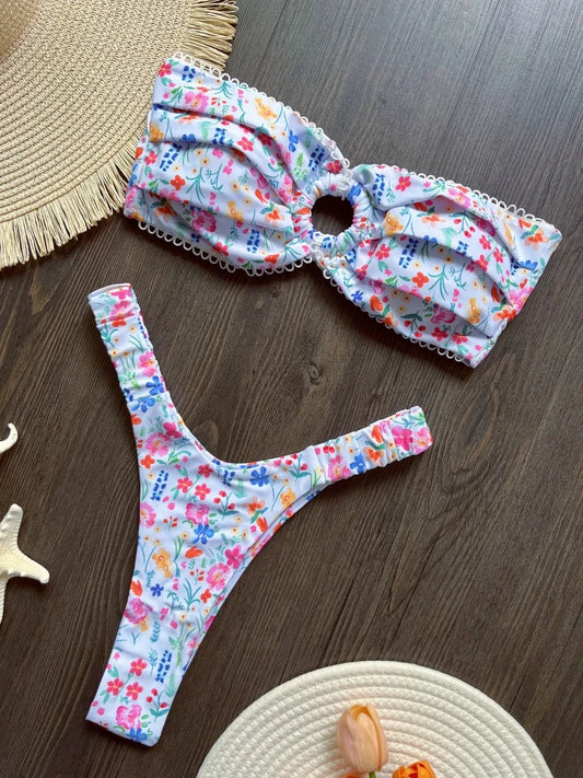 Flower Print Bikini