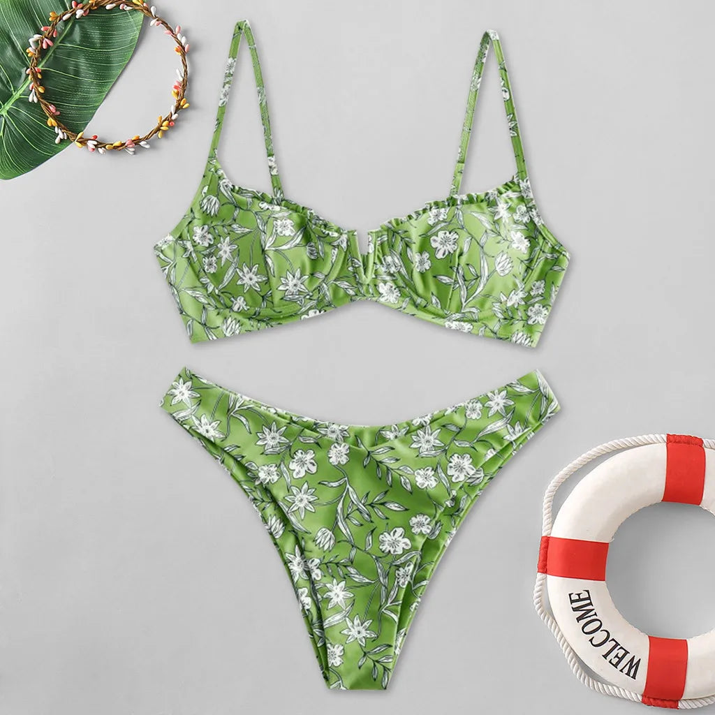 Floral Printed Bikini