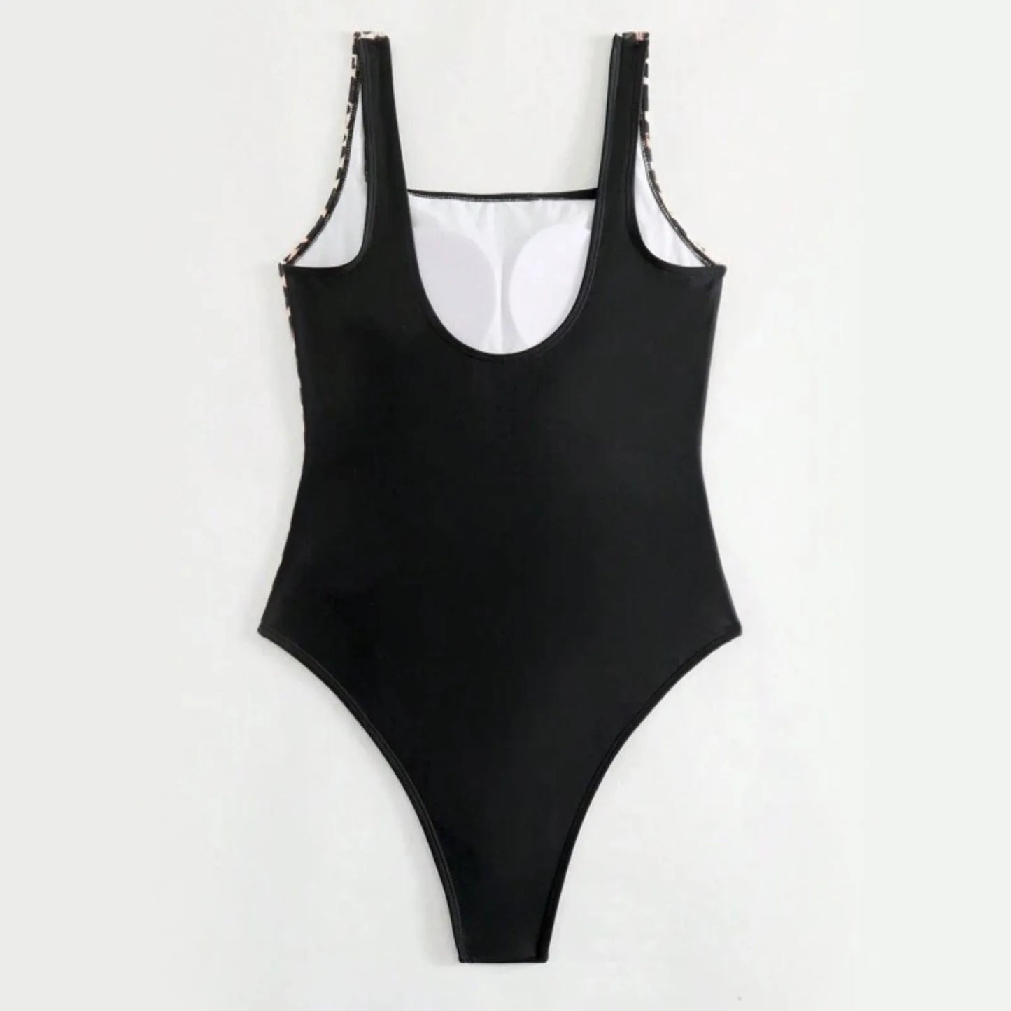 Leopard Print One Piece Swimsuit