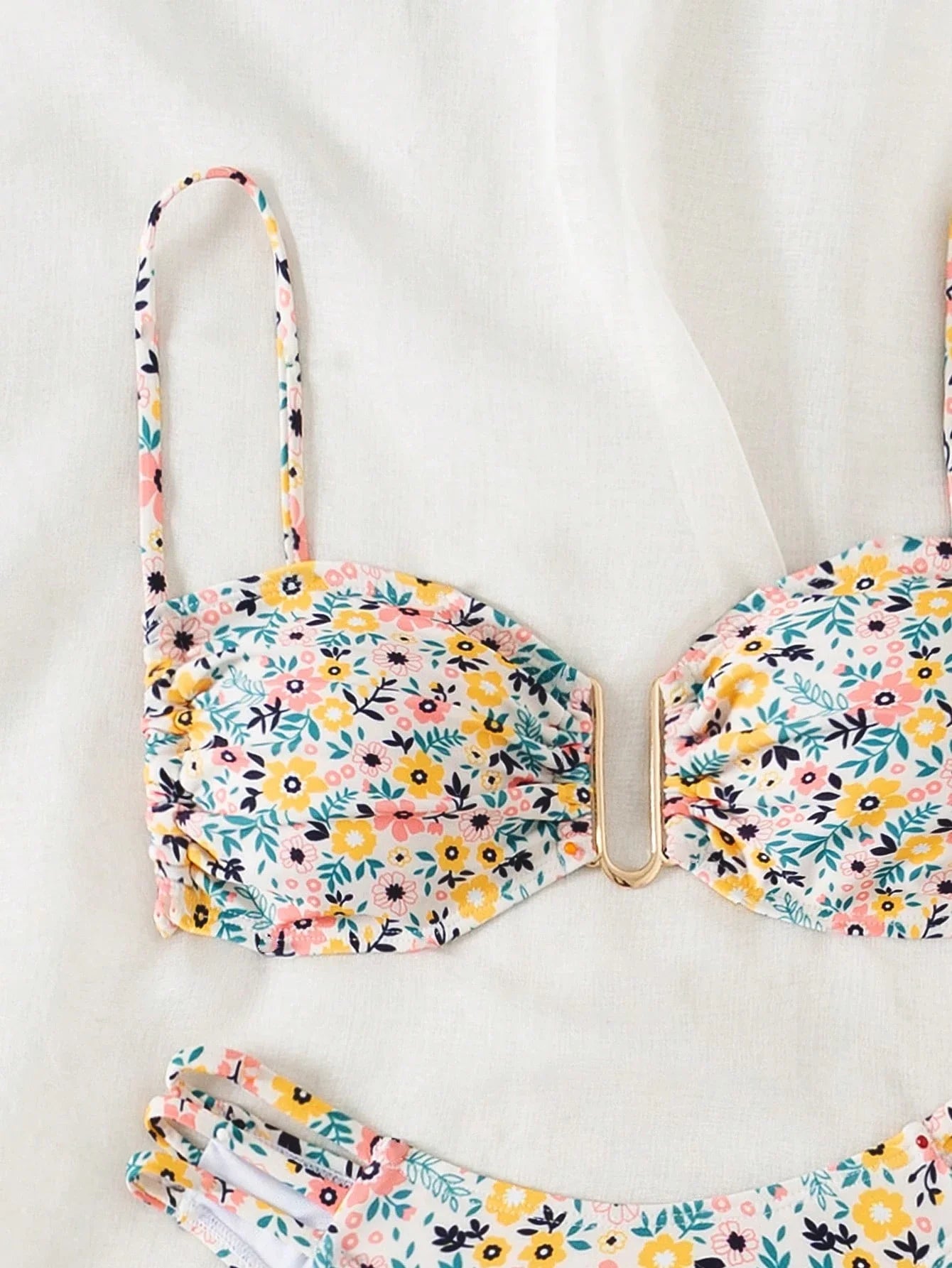 Bikini with Flower Pattern