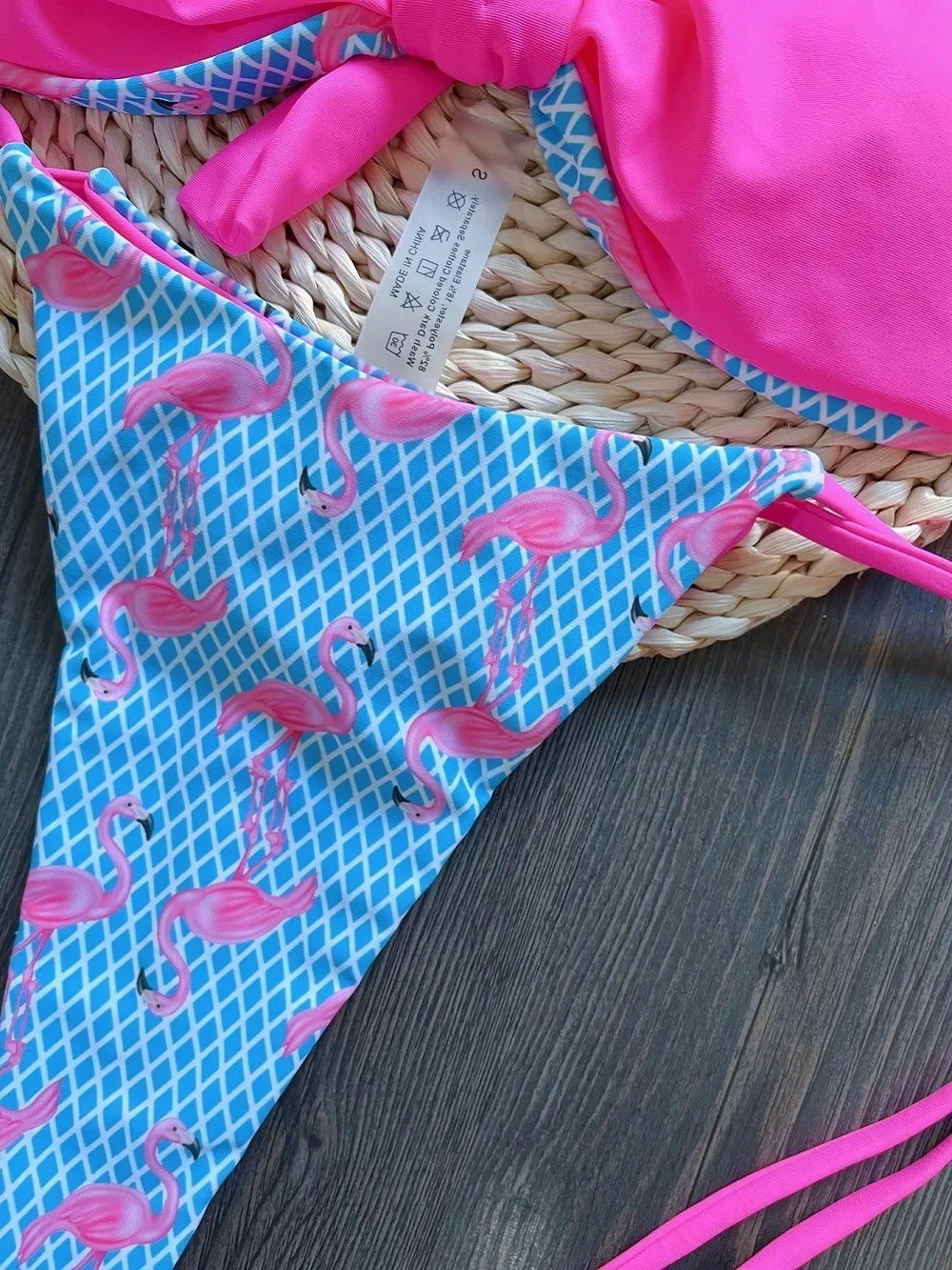 Sexy Flamingo Print Bikini