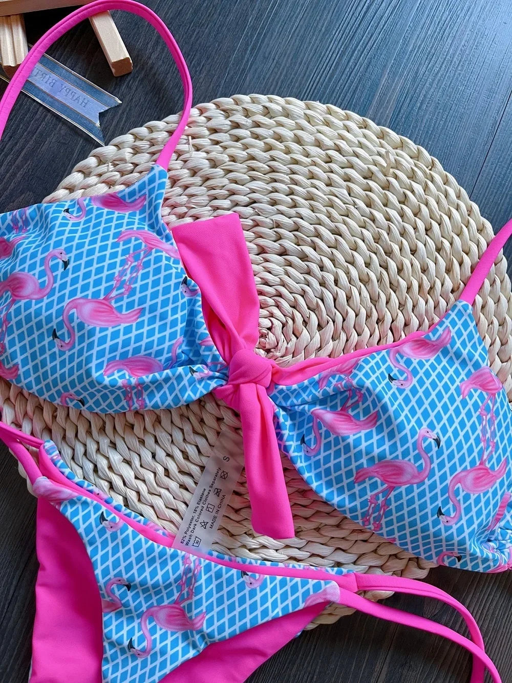 Sexy Flamingo Print Bikini